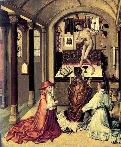 Robert Campin mass of Saint Gregory